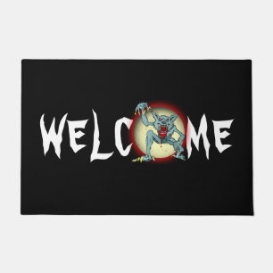 Werewolf Greyback Red Full Moon Halloween Entryway Fußmatte