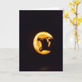 "Werewolf" Hallowe’en Card Karte (Gelbe Blume)