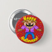 Werewolf Halloween Button (Vorne & Hinten)