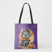 Werewolf Halloween Candy Trick oder Treat Tasche (Vorderseite)
