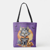 Werewolf Halloween Candy Trick oder Treat Tasche (Rückseite)