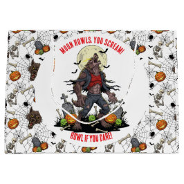 🐺 Werewolf Halloween-Geschenktasche 🎃 💀 Große Geschenktüte