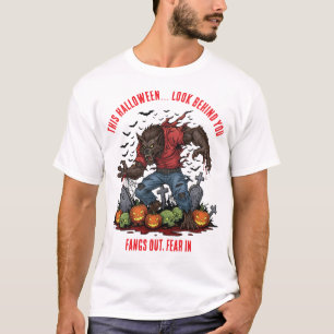 🐺 ♥️ Werewolf Halloween Horror T-Shirt 🎃