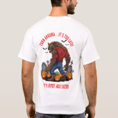 🐺 ♥️ Werewolf Halloween Horror T-Shirt 🎃 (Rückseite)