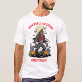 🐺 ♥️ Werewolf Halloween Horror T-Shirt 🎃 (Vorderseite)
