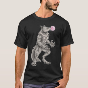 Werewolf Halloween Kaugummi T-Shirt