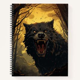 Werewolf Halloween-Notebook Notizblock