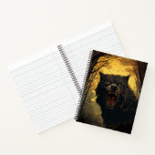 Werewolf Halloween-Notebook Notizblock (Innenseite)