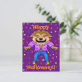 Werewolf Halloween Postcard Postkarte (Stehend Vorderseite)