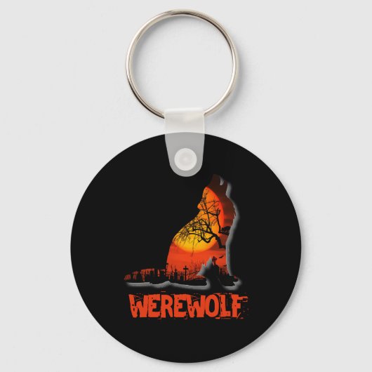 Werewolf Halloween Schlüsselanhänger (Vorderseite)