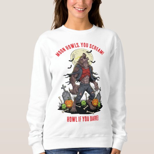 🐺 Werewolf Halloween Sweatshirt 🎃 💀 (Vorderseite)