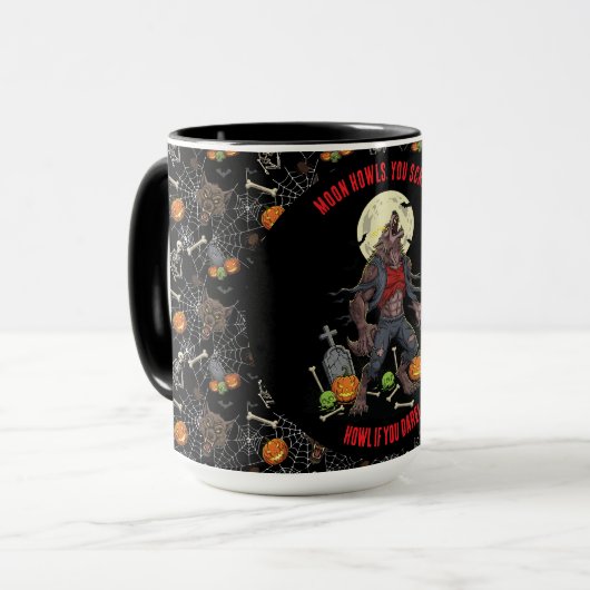 🐺 Werewolf Halloween Tasse 🎃 💀 (Vorderseite Links)