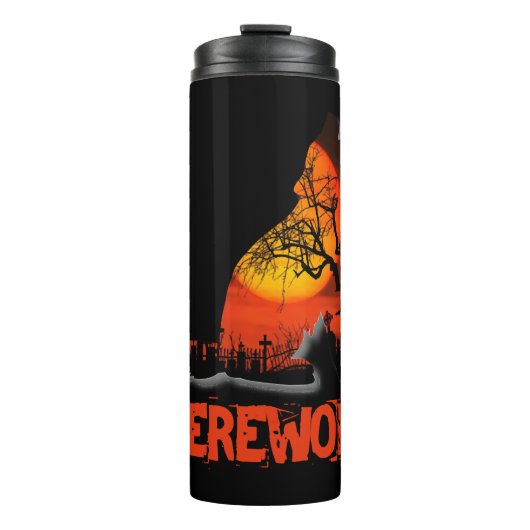 Werewolf Halloween Thermosbecher (Vorderseite)