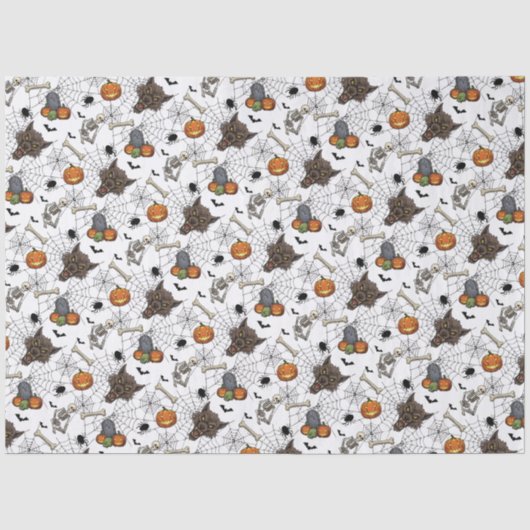 🐺 Werewolf Halloween Tissue Paper 🎃 💀 Seidenpapier (Vorderseite)