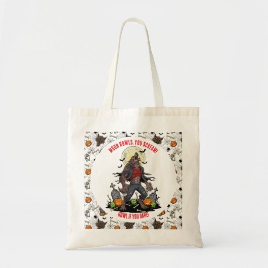 🐺 Werewolf Halloween Tote 🎃 💀 Tragetasche (Vorne)