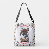 🐺 Werewolf Halloween Tote 🎃 💀 Tragetaschen Mit Langen Trägern (Rückseite)