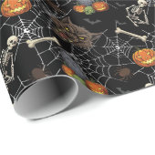 🐺 Werewolf Halloween Wrapping Paper 🎃 💀 Geschenkpapier (Rolleneckpunkt)