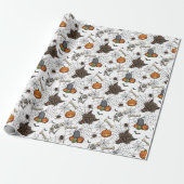 🐺 Werewolf Halloween Wrapping Paper 🎃 💀 Geschenkpapier (Ungerollt)