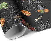 🐺 Werewolf Halloween Wrapping Paper 🎃 💀 Geschenkpapier (Rolleneckpunkt)