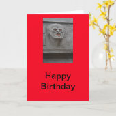 Werewolf Happy Birthday Card Karte (Gelbe Blume)