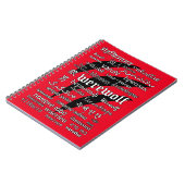 Werewolf in 33 Sprachen winden sich Foto-Notizbuch Notizblock (Linke Seite)