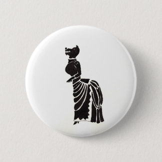 Werewolf in einem extravaganten Kleid Button