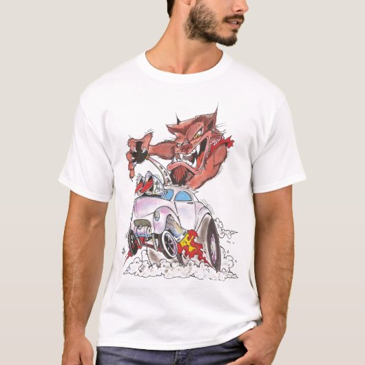 Werewolf in einem Willys T-Shirt (Vorderseite)