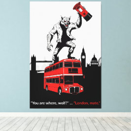 Werewolf in London stencil canvas print Leinwanddruck