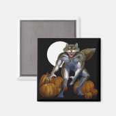 Werewolf in Pumpkin Patch Magnet (Vorderseite/Rückseite)