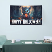 Werewolf isst Candy Happy Halloween Banner (Messeveranstaltung)