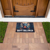 Werewolf isst Candy Happy Halloween