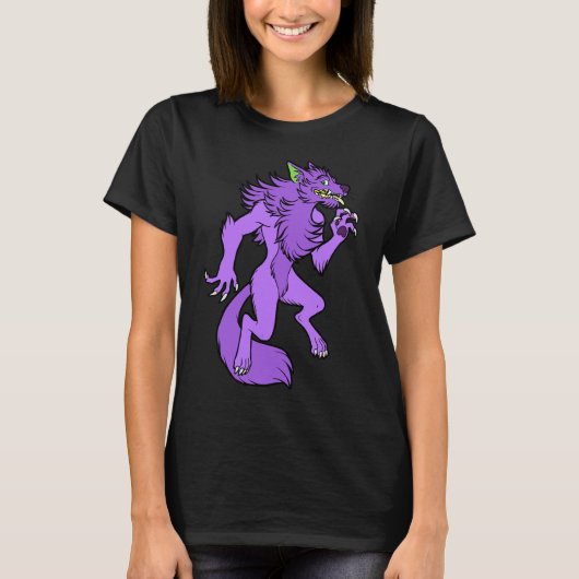 Werewolf lila T-Shirt (Vorderseite)