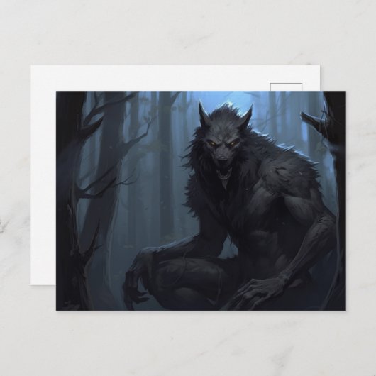 Werewolf Lycan Postkarte (Vorne/Hinten)