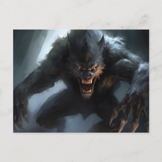 Werewolf Lycan Postkarte (Vorderseite)