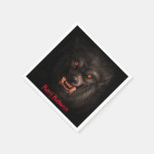 Werewolf (Lycanthropy) Halloween Paper Napkin Serviette (Ecke)