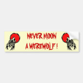 Werewolf-Mond Autoaufkleber (Vorne)