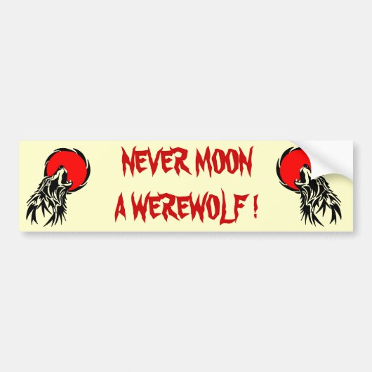 Werewolf-Mond Autoaufkleber (Vorne)