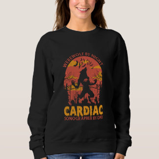 Werewolf-Nachts-Cardiac-Sonographin am Tag Hallo Sweatshirt