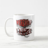 WEREWOLF ODER VAMPIR KAFFEETASSE (Links)