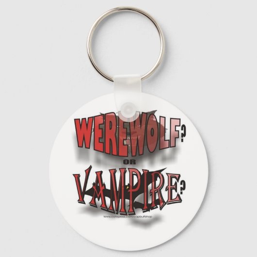 WEREWOLF ODER VAMPIRE SCHLÜSSELANHÄNGER (Vorderseite)
