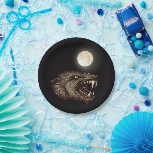 Werewolf-PapierTeller Pappteller (Party)