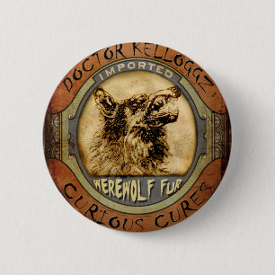 Werewolf-Pelz Button