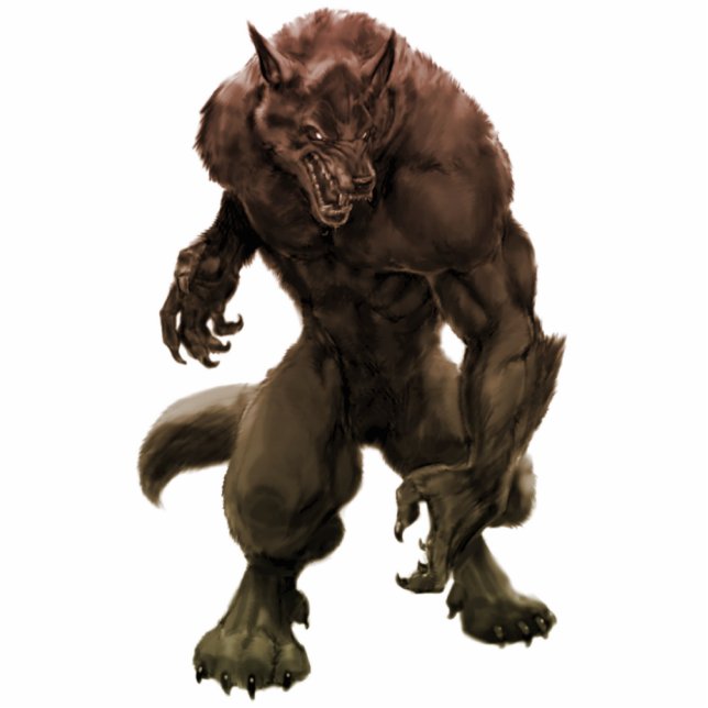 "Werewolf" PhotoSculpture/geschnittenes Heraus Freistehende Fotoskulptur (Vorne)