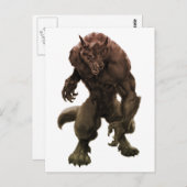 Werewolf Postcards Postkarte (Vorne/Hinten)