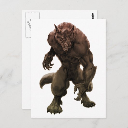 Werewolf Postcards Postkarte (Vorne/Hinten)