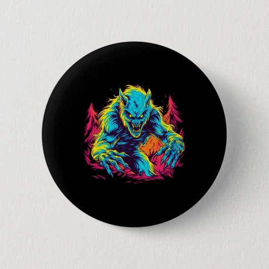 Werewolf Pranks - Lunar Mischief zu Halloween Button (Vorderseite)