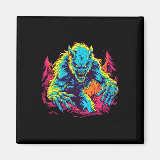 Werewolf Pranks - Lunar Mischief zu Halloween Magnet (Vorne)
