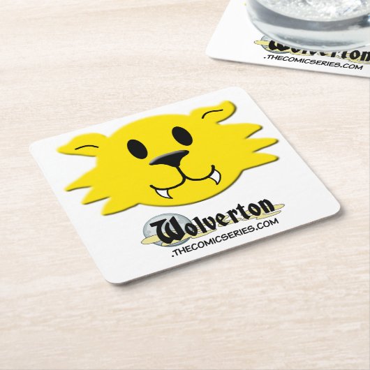 Werewolf Rechteckiger Pappuntersetzer (angewinkelt)