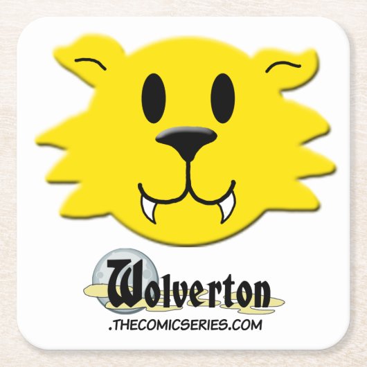 Werewolf Rechteckiger Pappuntersetzer (Vorderseite)