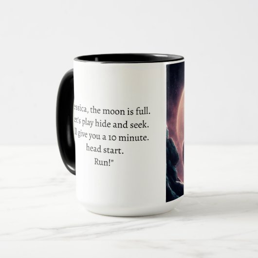 Werewolf Romance Reader Namensgeschenk Kaffeecup Tasse (Vorderseite Links)